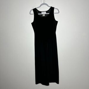 Ronni Nicole Petites Dress Womens 8P Black Velvet Maxi Fairy Grunge Minimalist